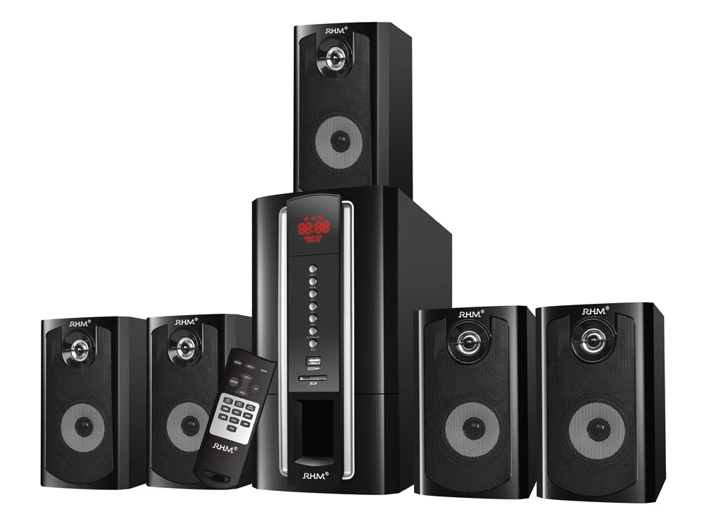 Rhm Wholesales 5.1 Active Home Theater Speaker System For Wireless