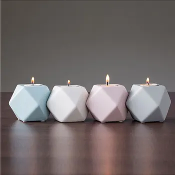 New Products Pink Small Wedding Decoration Ceramic Jar Candles