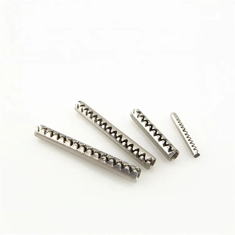 
Stainless steel custom metal pins Jagged coiled spring pins 