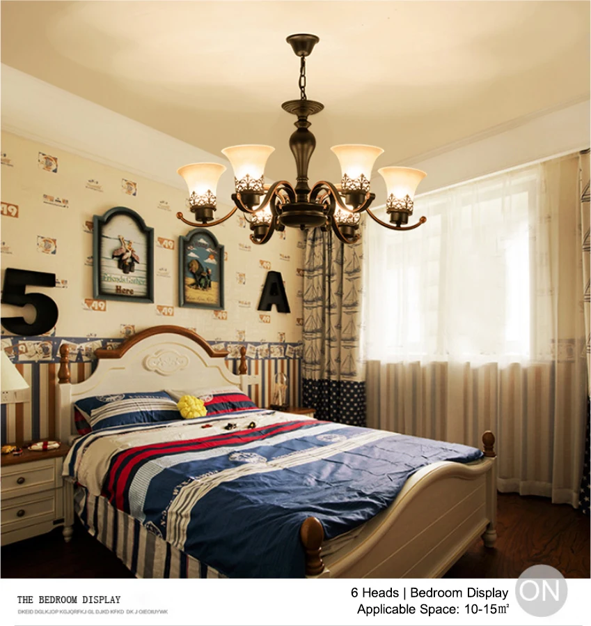 Wholesale 6 8 10 heads modern hotel wrought iron ceiling glass flower crystal pendant chandelier classic