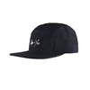 Plain Snapback Caps And Hat Men,Black Common Plastic Buckle Blank 5 Panel Cap