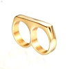 Statement Personalized Punk Double Two Finger Ring