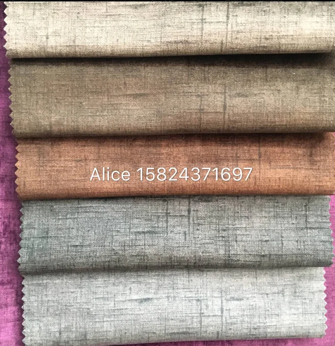 wholesale  sofa fabric / polyester  / knitted holland  velvet with print  design for home textile sofa fabric
