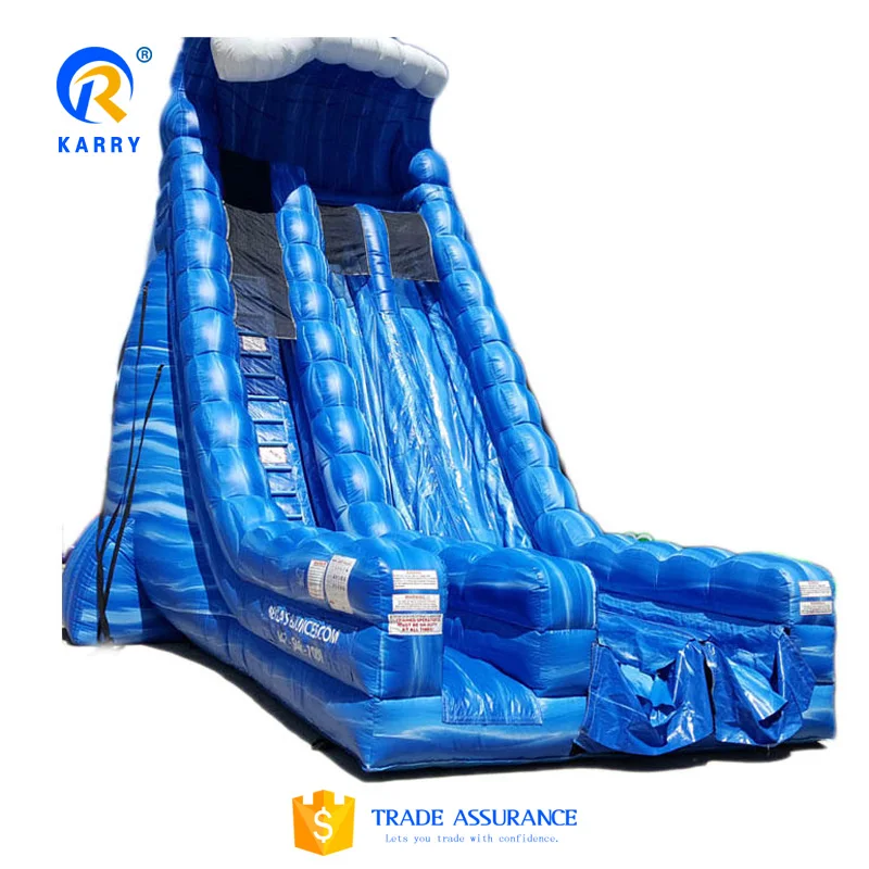 30ft Tall Water Slide Inflatable Dry Slides For Kids And Adults High ...