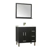 8050-B America Hot Sale 30 Inches black Sink Bathroom Vanities with Marble Top