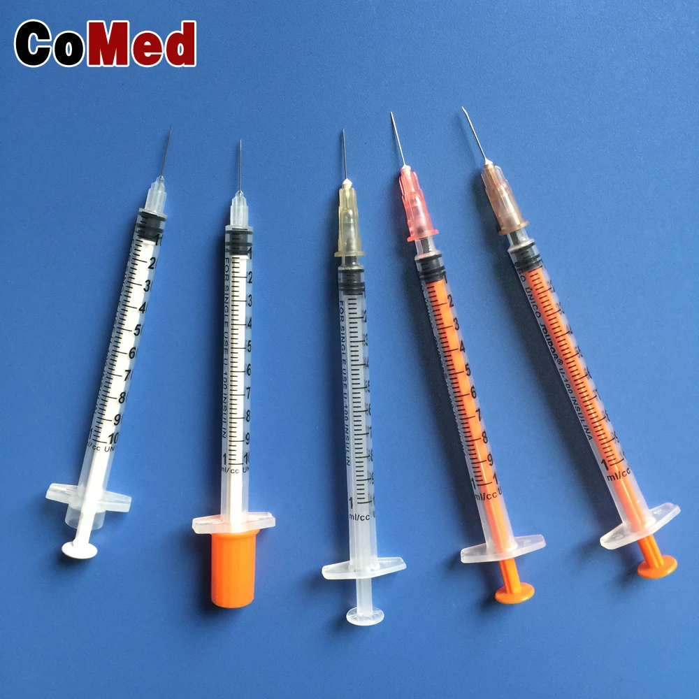 
disposable insulin syringes 1ml with fixed needle 30G*8mm 