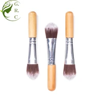 

Hot Selling Personalized Mini Facial Mask Brush Synthetic Wooden Short Handle Mask Applicator Hair Brush