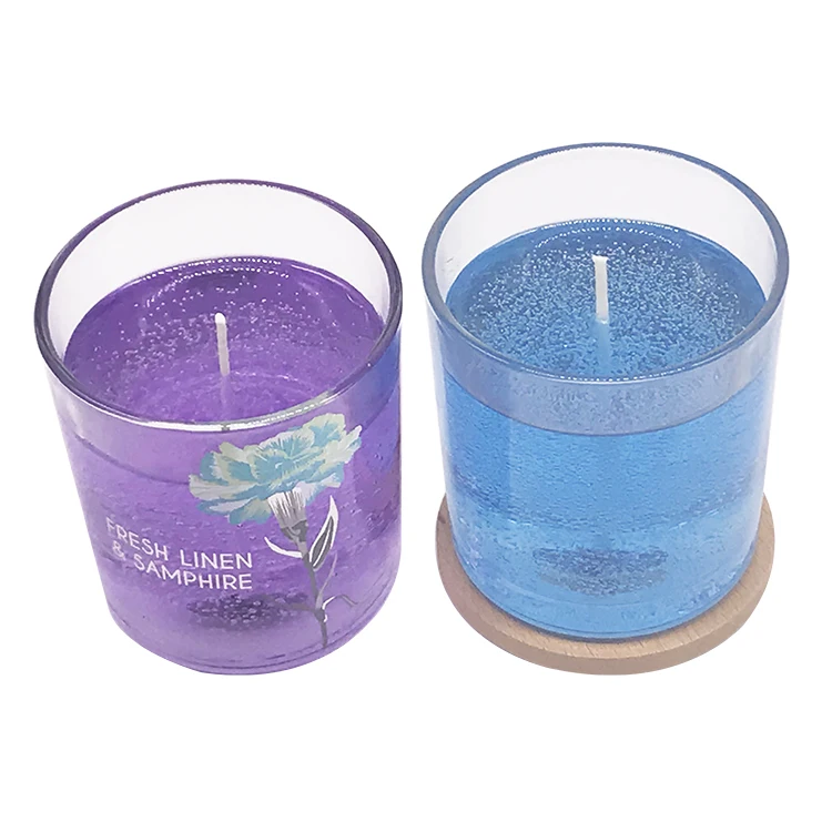 Candle Making Supplies Gel Candle Wax With Stainless Steel Lid In Glass