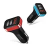 Low price LCD Screen Dual Port USB Car Charger with Current and Voltage Monitoring