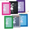 Beautiful girl photo frame wide border PVC photo frame plastic picture frame