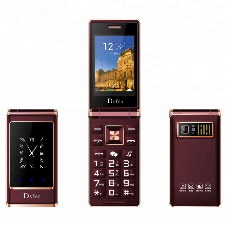

A15 dual sim card GSM 900/1800/850/1900MHZ telefonos celular 1200mAh battery big speaker MP3 MP4 Flip mobile phone with camera, Black;gold;coffee