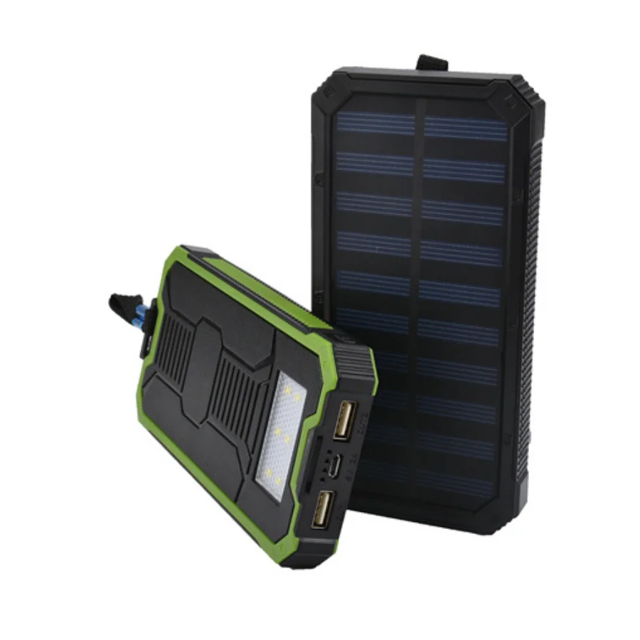 2019 ready to ship portable solar panel charger powered solar power bank 20000mah