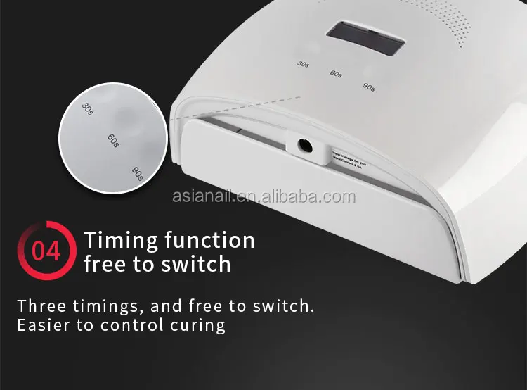 Asianail Red Light 2020 Widely use lamp competitive price 405 + 365nm 48w uv led nail lamp