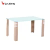 Free Sample Second Hand Chairs Chrome Imported Wooden Base Lazy Susan Adjustable Coffee Dining Table For Dining Table