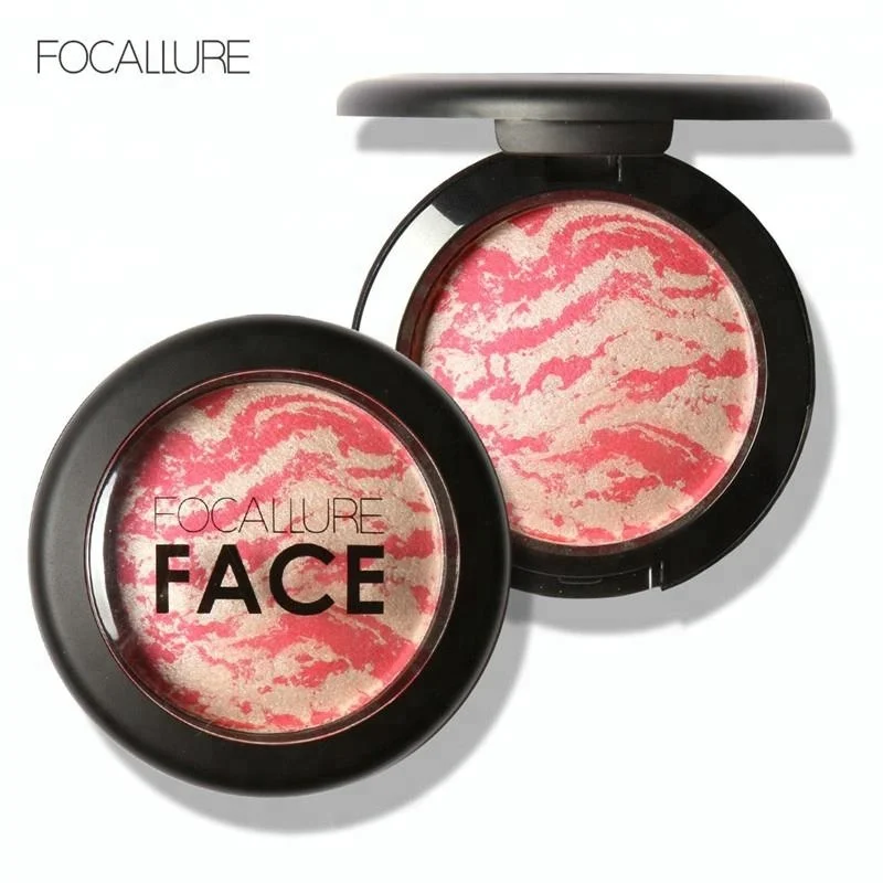 

Focallure Hot New Product 2017 Professional Cheek Makeup 6 Colors Baked Blush Bronzer Blusher With Brush
