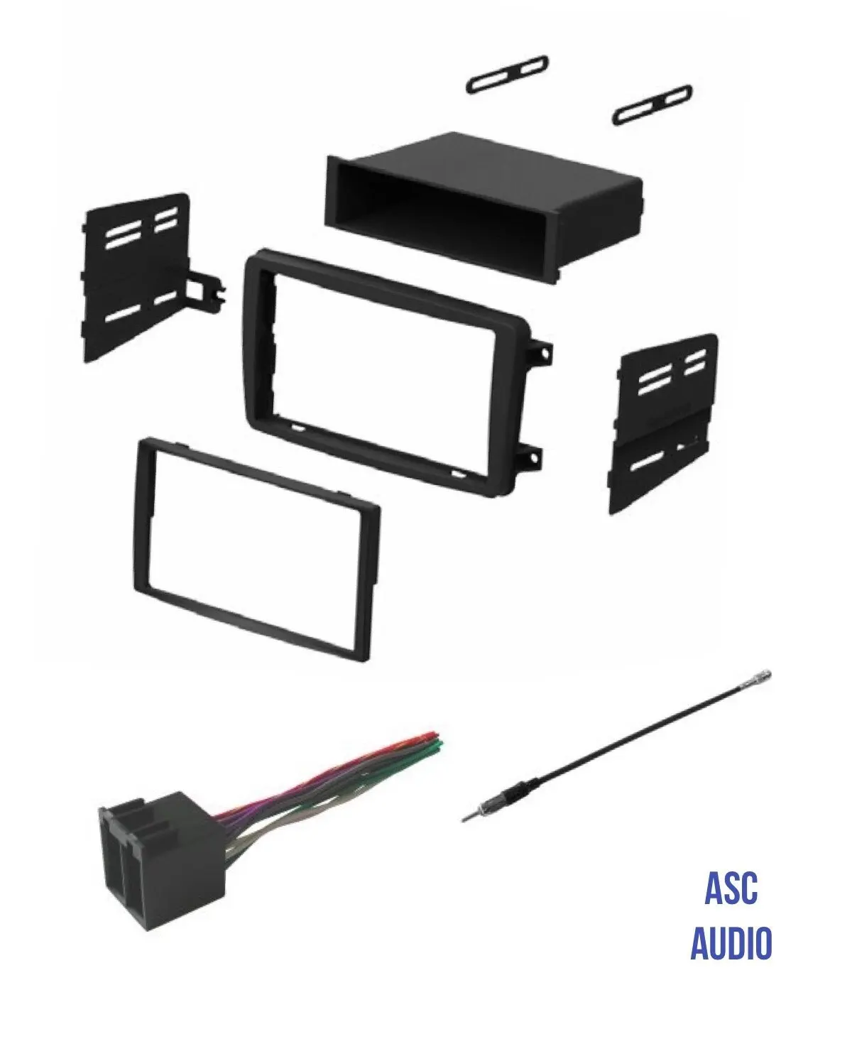 Get Quotations · ASC Audio Car Stereo Radio Install Dash Kit, Wire Harness, and Antenna Adapter to
