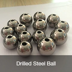 drilled steel ball