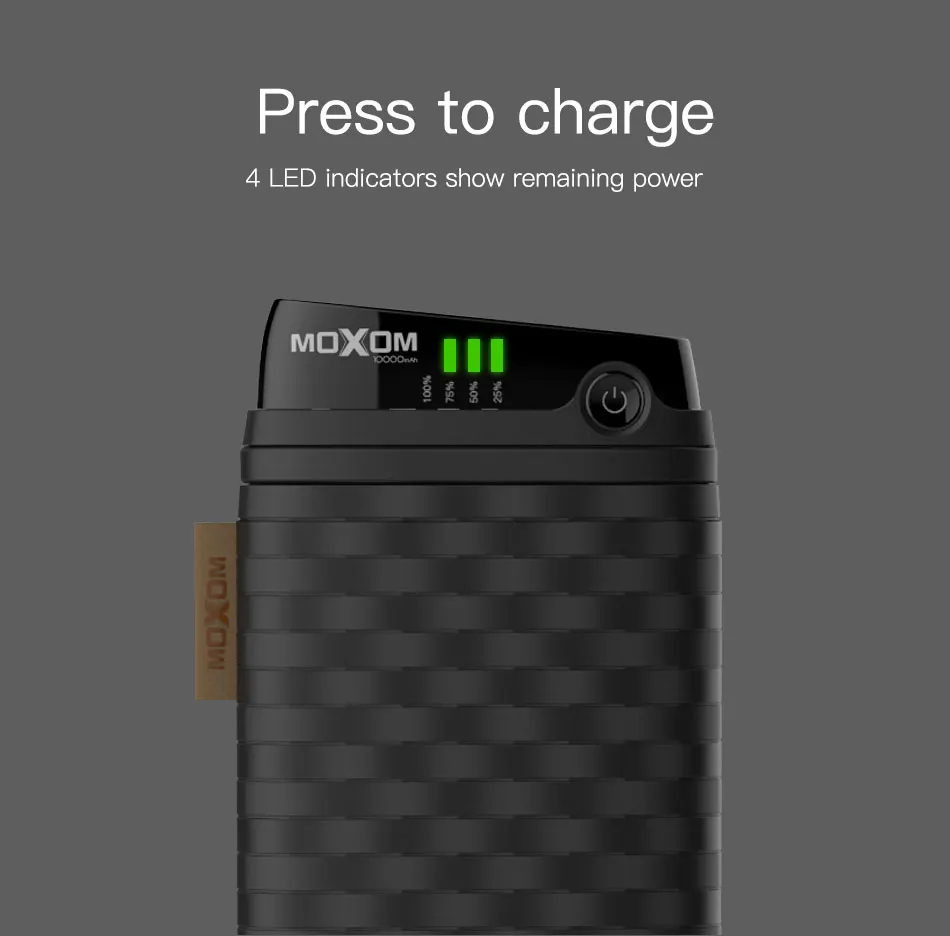 High Capacity Portable USB Output 10000 Mah Wallet Powerbank Screen Mobile Power Bank 10000mAh - ANKUX.COM