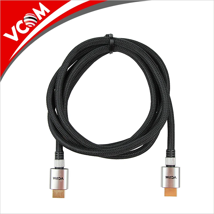 VCOM HDMI cable with low price nylon braided HDMI computer cable support 4k*2K 1080p 3D Ethernet - ANKUX.COM