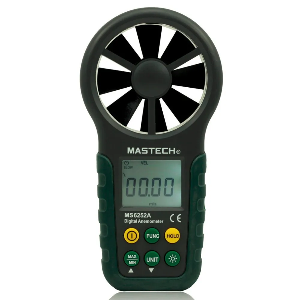 

MASTECH MS6252A Portable Digital Anemometer Handheld Wind Speed Air Flow Measuring Meter Backlight