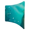 8ft 10ft 20ft China wholesale advertising curved tension fabric backwall display stand for exhibition booth 3d backwall stand