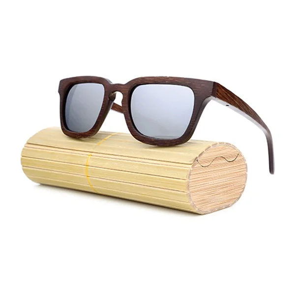 

Brown wooden sunglasses wholesale nature 100%full wood square sun glasses, Natural wood color