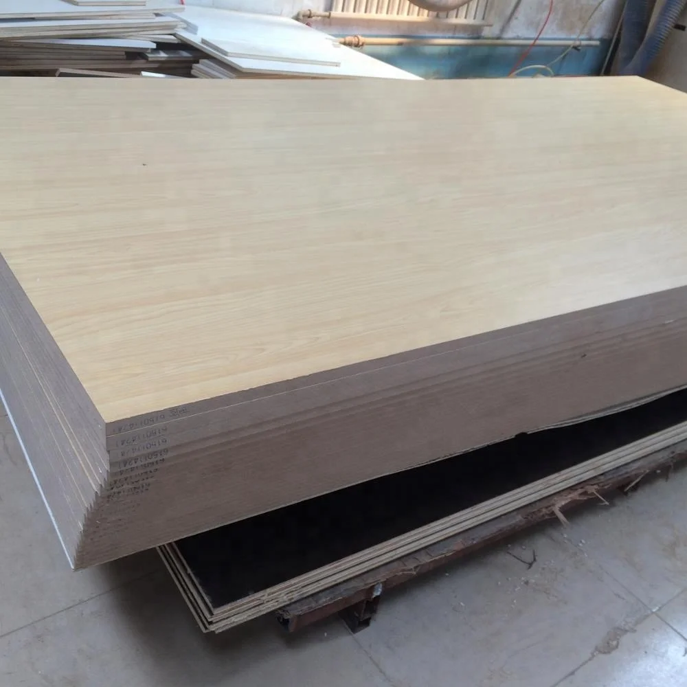 
18mm wood grain colour melamine mdf board use for furniture 