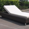 Popular Patio Waterproof rattan furniture bangkok sofa bed