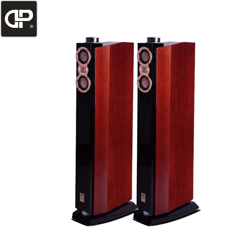 DX-2 high end hi fi floor standing speakers with 4 ways home theater speaker in wood cabinet made in China factory