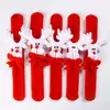 Novelty Christmas Santa Slap Bangle Decor Plush Pat Hand Ring