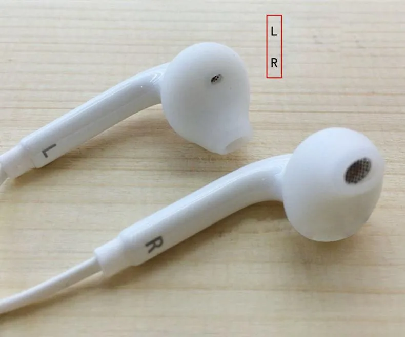 Hot sell Sport in- ear S7 S6 Earphone White Mobile Earphone handfree For Samsung Galaxy