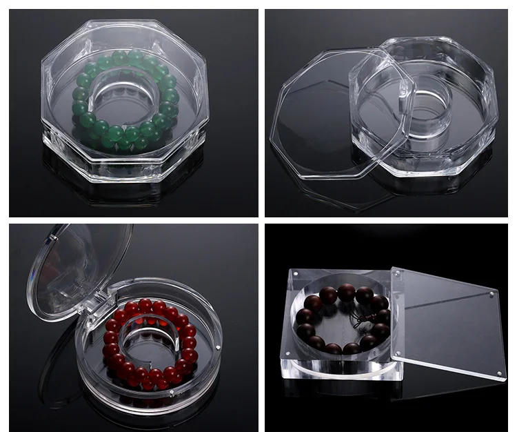 Wholesale Acrylic Ring Box Wedding,Acrylic Ring Display Box,Acrylic Round Storage Box Bracelete