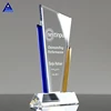 Beautiful Corporate Award Crystal Plaques Assorted Yellow Glass Color Trophies
