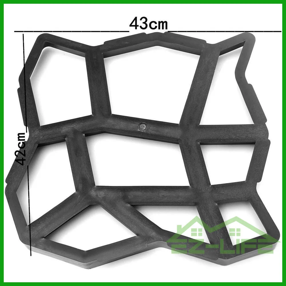
Pathmate Outdoor Decorative DIY plastic garden walk pathway paving slab Cobble mold 