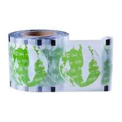 Logo printed plastic cup heat sealing roll film