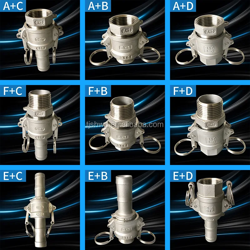 Hot Sale Type C Stainless Steel Tube Connector Quick Release Camlock Couplings