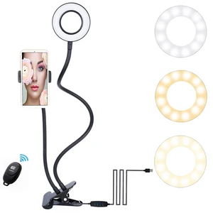 Selfie Ring Light Phone Holder Live Streaming & Make up