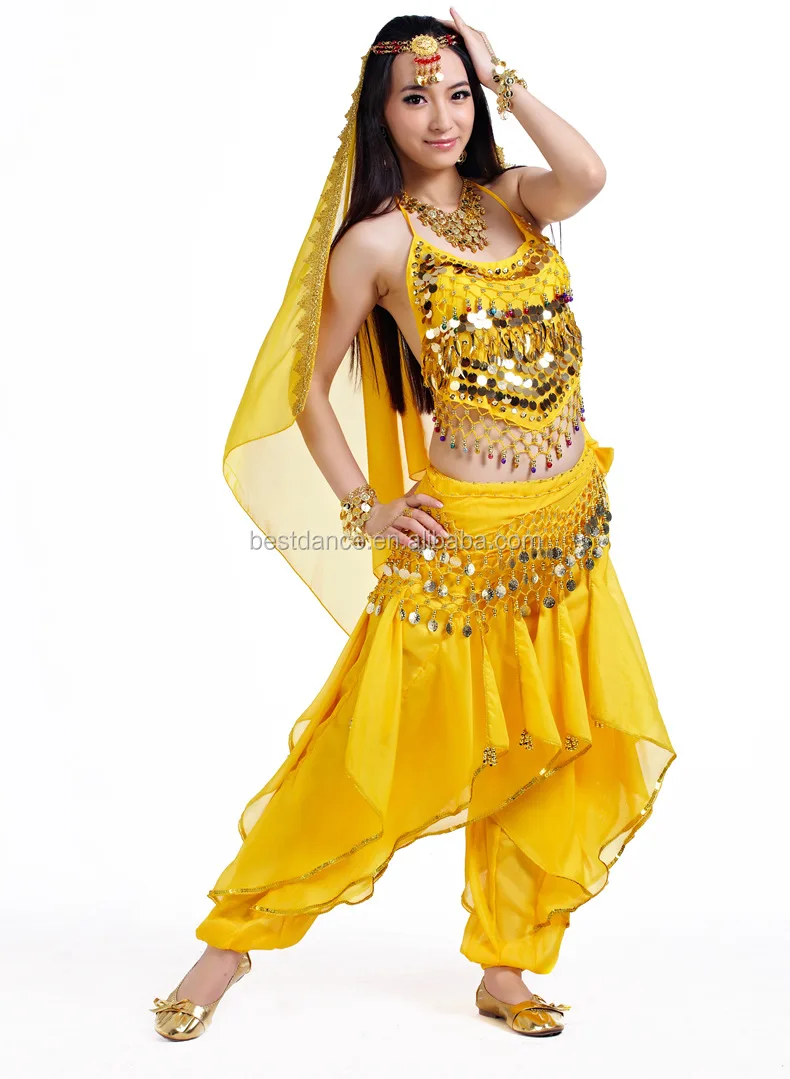 Bestdance Belly Dancer Dancing Costume Pants Suit Set Halloween