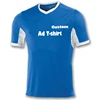 Custom Logo T Shirt Printing Monogram Royal Blue Ad Tee Shirts 100% Cotton Cheap Plain Men T-shirts In Bulk