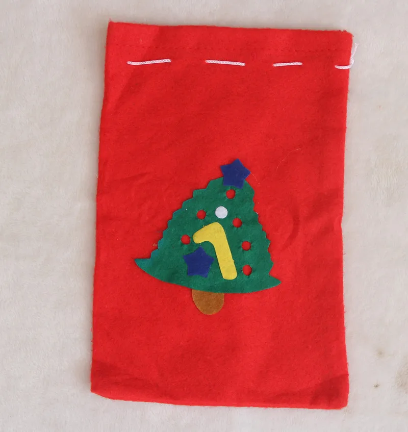 Eco Friendly Velvet Christmas Drawstring Gift Bag,Custom Logo Gift Bag