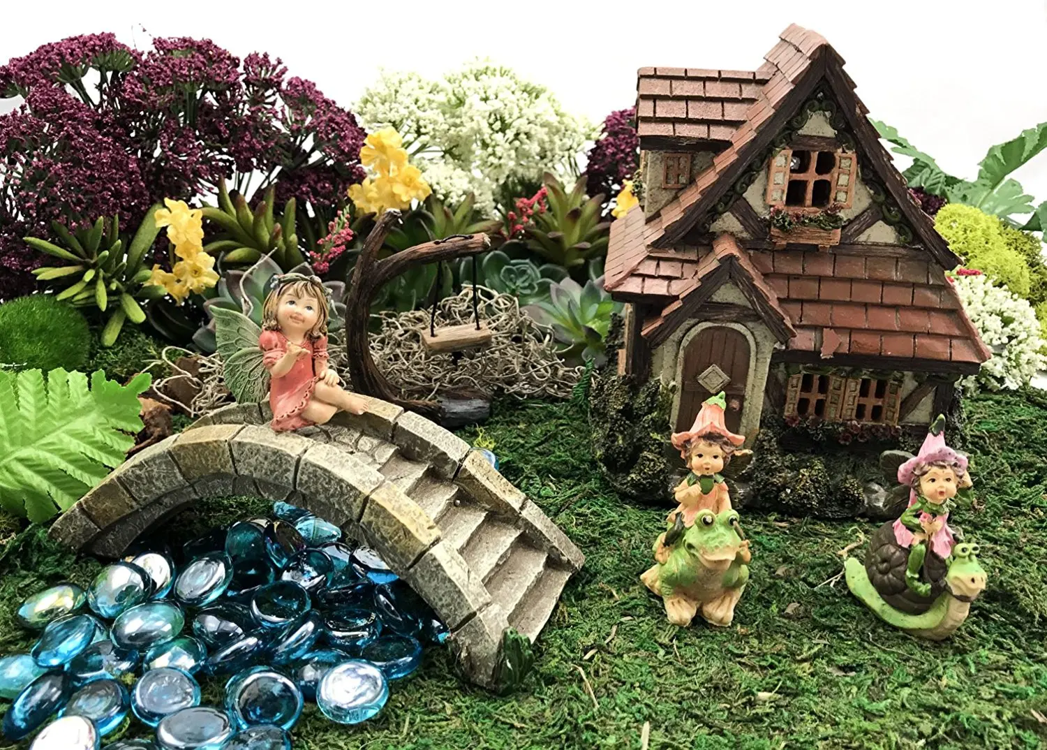 Get Quotations Fairy Garden Miniature Kit Get Quotations Fairy Garden Miniature Kit