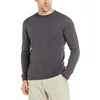 Wholesale mens plain t shirt long sleeve solid color merino wool t-shirt