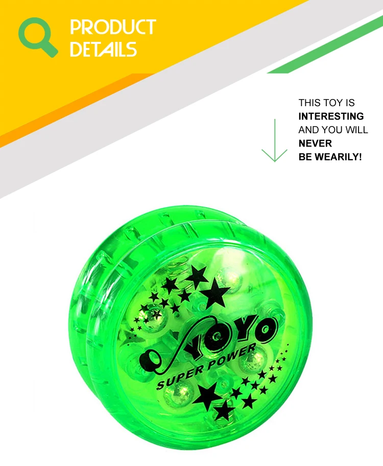 4 Color Custom Retractable Plastic Light Up Yoyo Games For Kids Buy
