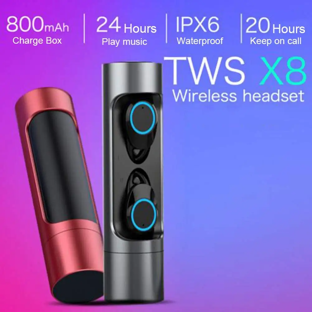 

2019 New X8 HIFI bass stereo tws in-ear true wireless earphone