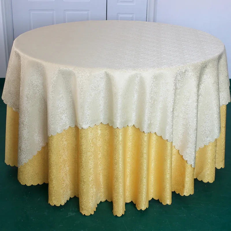 Wholesale Hotel High Grade Double-Layer Table Cloths 100% Polyester Wedding  Party Decoration Tablecloth Round White Table Cloth - China Plain Dyed  Waterproof Luxury Table Cloth and 100% Cotton Lint Free Gauze Cheese