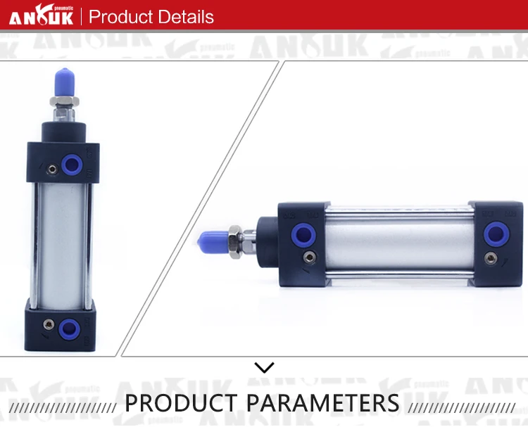 Factory wholesale aluminium alloy double stroke air pneumatic cylinder