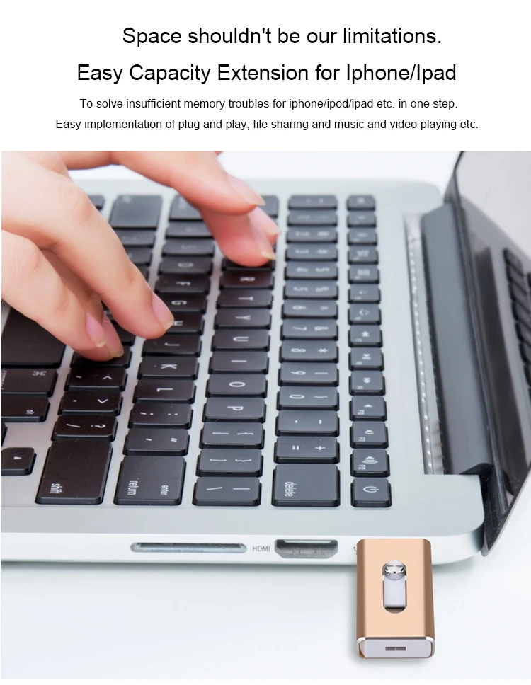 USB 闪存驱动器为 iPhone 128 GB USB/Lightning/微型 USB 3 合 1 照片棒 LOMYGUS OTG 记忆棒