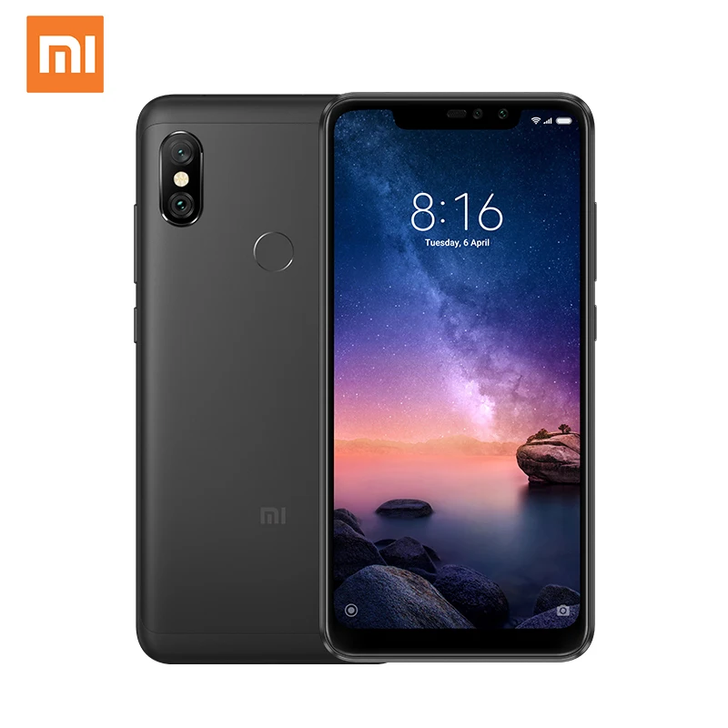 

International version Original Xiaomi Redmi Note 6 Pro, 4+64GB, Global Official Version 6.2 inch Screen Android 8.1 Mobile