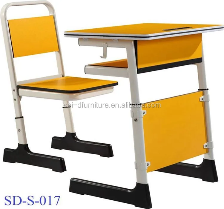 Sd S 017 Iron Best Quality Cheap Classroom Combo School Desk And