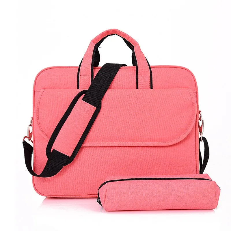 Alibaba China Business Pink Shoulder Case/ Black Shoulder Laptop Bag
